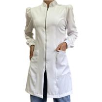 Jaleco Feminino Acinturado Branco Enfermagem/Dentista/Esteticista/Médica Jaleco Feminino Acinturado Branco Enfermagem/Dentista/Esteticista/Médica