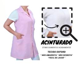 Jaleco Feminino Acinturado Colete Sem Manga Oxford !!!! Jaleco Feminino Acinturado Colete Sem Manga Oxford !!!!
