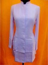 Jaleco Feminino Acinturado Gola Padre Manga Longa