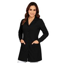 Jaleco Feminino Acinturado Oxford Longa Preto Branco Rosa Jaleco Feminino Acinturado Oxford Longa Preto Branco Rosa