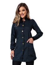 Jaleco Feminino Azul Marinho Bless Jaleco Feminino Azul Marinho Bless