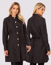 Jaleco Feminino Botão Acinturado Dentista Médico Esteti Cora