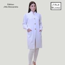 Jaleco Feminino Branco Alessandra - J'Ale Blanc
