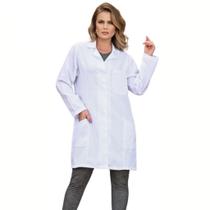 Jaleco Feminino Branco Manga Longa Acinturado Jaleco Feminino Branco Manga Longa Acinturado