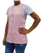Jaleco Feminino Cavado Sem Manga Regata Com Bolso - Uniforme Professora