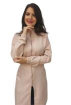 Jaleco Feminino Dubai Manga Longa com Punho e Zíper Dourado - Bandar