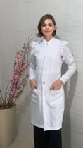 Jaleco Feminino Gabardine - Branco PP Jaleco Feminino Gabardine - Branco PP