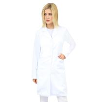 Jaleco Feminino Gabardine Manga Loga Gola Esporte