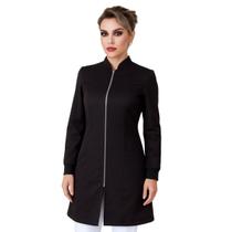 Jaleco Feminino Gola Padre Zíper Oxford Acinturado ! Jaleco Feminino Gola Padre Zíper Oxford Acinturado !