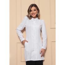 Jaleco Feminino Manga Bufante Branco Dream