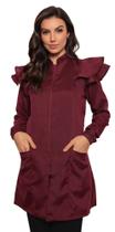 Jaleco Feminino Manga Longa Victoria Bordo Jaleco Feminino Manga Longa Victoria Bordo