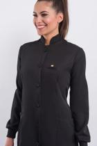 Jaleco Feminino New Basic - Black - Dra Cherie Jaleco Feminino New Basic - Black - Dra Cherie
