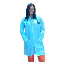 Jaleco Feminino Oxford Branco, Botões, Gola classica, Manga Longa - Oxford Jaleco Feminino Oxford Branco, Botões, Gola classica, Manga Longa - Oxford