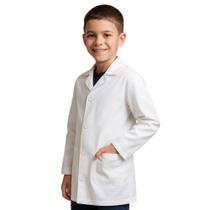 Jaleco Infantil Branco para Laboratório com Manga Longa Tamanho 12