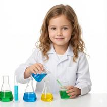 Jaleco Infantil com Tecido Oxford Branco para Crianças Tamanho 2