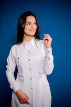 Jaleco Jhenifer Manga Longa Branco Elegante e Profissional Jaleco Jhenifer Manga Longa Branco Elegante e Profissional