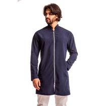 Jaleco Masculino Azul Marinho Fechamento com Zíper Blanco Raro Jaleco Masculino Azul Marinho Fechamento com Zíper Blanco Raro