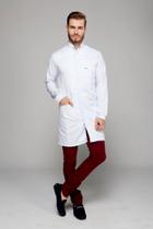 Jaleco Masculino Basic - Branco - Dra Cherie Jaleco Masculino Basic - Branco - Dra Cherie