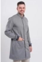 Jaleco Masculino Basic - Cinza - Dra Cherie Jaleco Masculino Basic - Cinza - Dra Cherie