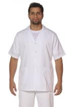 Jaleco masculino manga curta em microsarja