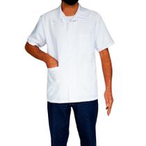 Jaleco Masculino Oxford Três bolsos Branco para Balconista Indústria - Confecções Borges