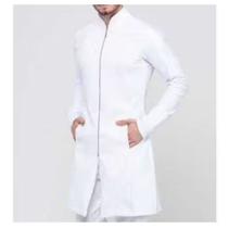 Jaleco Masculino Slim Fit com Zíper Profissional Médico Dentista Gabardine Premium Jaleco Masculino Slim Fit com Zíper Profissional Médico Dentista Gabardine Premium