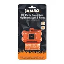 Jambo kit porta sacolas 2 rolos friend laranja