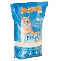 JAMBO PET Areia Higienica para Gato com Cristais de Silica e Cristais Azuis Antiodor Alta Durabilidade 1,8kg