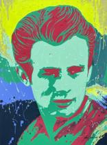 "James Dean" Pintura Óleo Sobre Tela