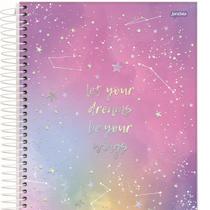 Jandaia Caderno College Mystic - Espiral Capa Dura 10 matérias 160 folhas Sortido