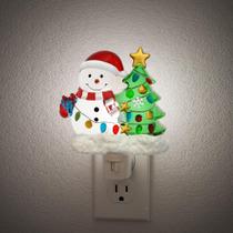 Jandcase Night Light Christmas Tree & Snowman 5000K 1W