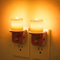 Jandcase Night Light Flameless Candle, pacote com 2 unidades reguláveis