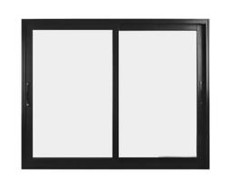 Janela 2 Folhas de Vidro Alumínio Branco ou Preto Linha 25 Suprema