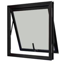Janela 60x60cm Maxim-Ar Em Alumínio Sem Grade Boreal Preto