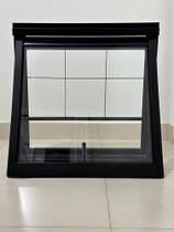 Janela Banheiro Maxim Ar Grade 80x60cm Aço Preto Max Boreal Preto Janela Banheiro Maxim Ar Grade 80x60cm Aço Preto Max Boreal Preto