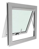 Janela Basculante banheiro Aluminio Linha Suprema 60x60
