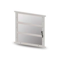 Janela Basculante Branca 60x60cm - Esquadria de Alumínio com Vidro