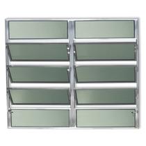 Janela Basculante de Alumínio 100x200cm 2 Seções com Vidro Boreal Plus Brimak