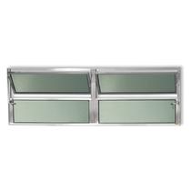 Janela Basculante de Alumínio 40x120cm 2 Seções com Vidro Boreal Plus Brimak Janela Basculante de Alumínio 40x120cm 2 Seções com Vidro Boreal Plus Brimak