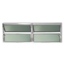 Janela Basculante de Alumínio 40x150cm 2 Seções com Vidro Boreal Plus Brimak Marrom Janela Basculante de Alumínio 40x150cm 2 Seções com Vidro Boreal Plus Brimak Marrom