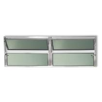 Janela Basculante de Alumínio 40x200cm 2 Seções com Vidro Boreal Plus Brimak Janela Basculante de Alumínio 40x200cm 2 Seções com Vidro Boreal Plus Brimak