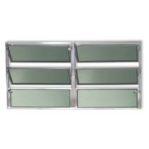 Janela Basculante de Alumínio 60x200cm 2 Seções com Vidro Boreal Plus Brimak