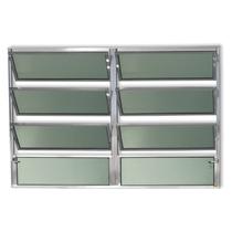 Janela Basculante de Alumínio 80x120cm 2 Seções com Vidro Boreal Plus Brimak Janela Basculante de Alumínio 80x120cm 2 Seções com Vidro Boreal Plus Brimak