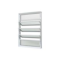 Janela Basculante em Alumínio Branco Caribe Max 100x80x6cm 5 folhas Jap