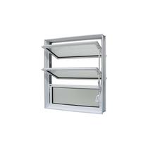 Janela Basculante em Alumínio Branco Caribe Max 60x60x6cm 3 folhas Jap