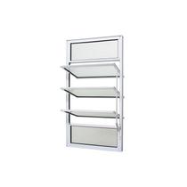 Janela Basculante em Alumínio Branco Duraline Fix 100x60x3cm 5 folhas Jap