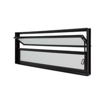 Janela Basculante em Alumínio Preto Caribe Max 40x60x6cm 2 Folhas Jap