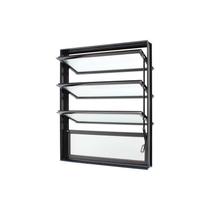 Janela Basculante em Alumínio Preto Caribe Max 80x40x6cm 4 Folhas Jap