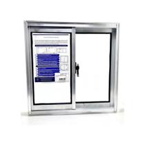Janela Basculante vitro aluminio 2 Folhas 40x40 cm REFORÇADO