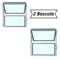 Janela Basculante vitro aluminio 40x40 CM KIT com 2